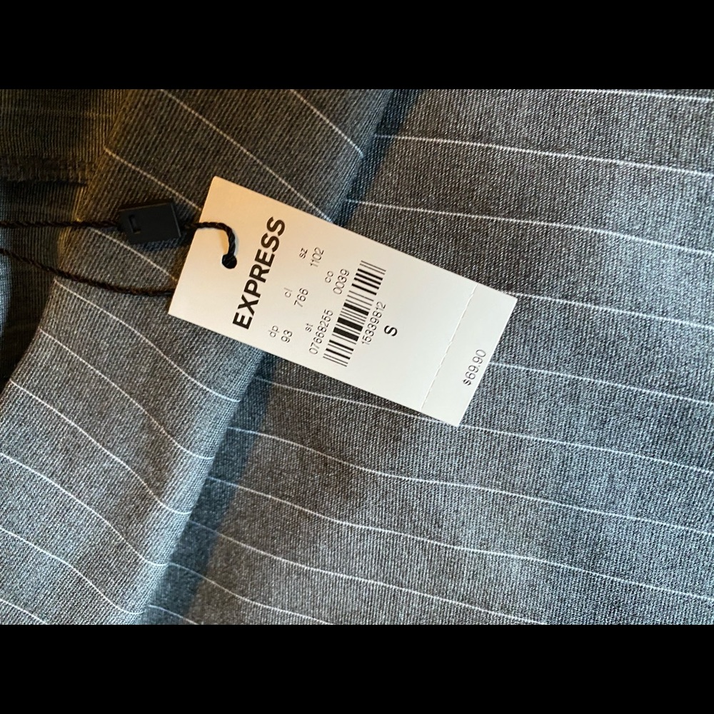 Express Grey Pin Stripe Pencil Skirt Small
